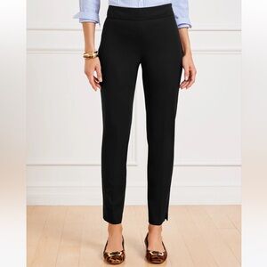 EUC Talbots Heritage Black Side Zip Women's Pants Size 14 Elegant Curve Hugging